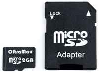 Карта памяти Oltramax MicroSD 2GB (+ адаптер SD)