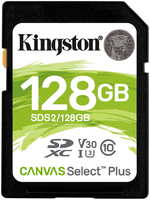 Карта памяти Kingston Canvas Select Plus SDXC 128Gb Class10 SDS2 / 128GB w / o adapter