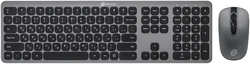 Комплект мыши и клавиатуры Oklick 300M серый
