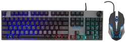 Комплект мыши и клавиатуры Oklick GMNG 500GMK серый / черный