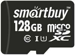 Карта памяти Smartbuy MicroSDXC 128GB Class10 UHS-I U1 (SB128GBSDCL10-01) + адаптер