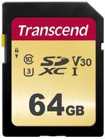 Карта памяти Transcend SD 64GB TS64GSDC500S