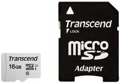 Карта памяти Transcend microSD 16GB TS16GUSD300S-A ( + adapter)