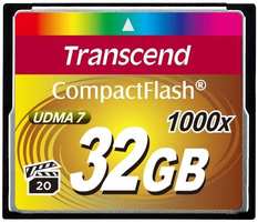Карта памяти Transcend 32GB CompactFlash 1000x (TS32GCF1000)