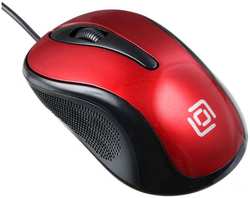 Компьютерная мышь Oklick 385M черный / красный