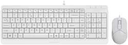 Комплект мыши и клавиатуры A4Tech Fstyler F1512 USB белый / белый