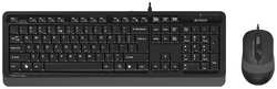Комплект мыши и клавиатуры A4Tech FStyler F1010 черный / серый