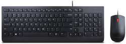 Комплект мыши и клавиатуры Lenovo Essential черный (4X30M39487)