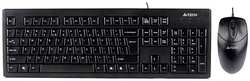 Комплект мыши и клавиатуры A4Tech KRS-8372 USB черный
