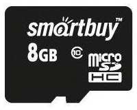 Карта памяти Smartbuy MicroSDHC 8GB Сlass10 971000752149698
