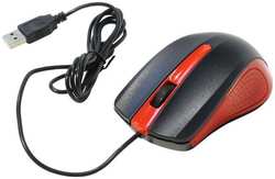 Компьютерная мышь Oklick 225M черный / красный USB