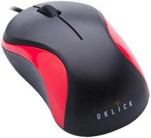 Компьютерная мышь Oklick 115S черный / красный USB