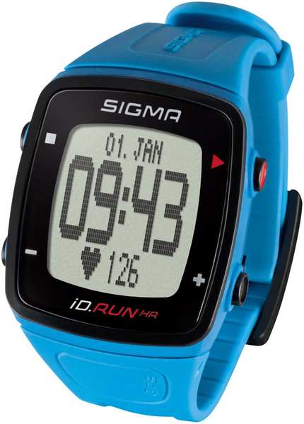 Часы спортивные SIGMA SPORT iD.RUN HR: пульсометр, голубые, 24910