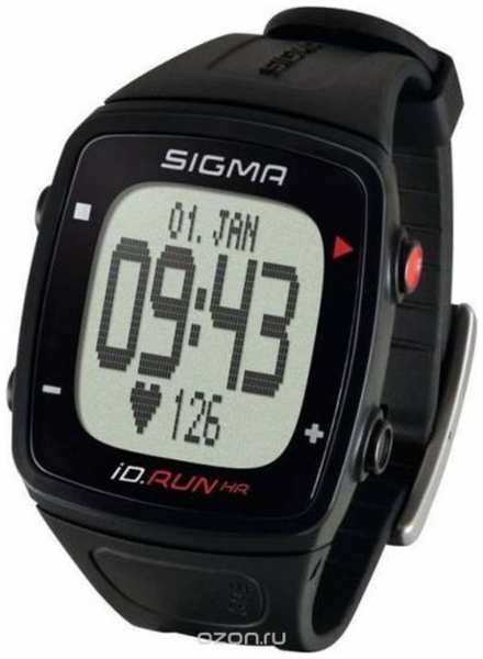 Часы спортивные SIGMA SPORT iD.RUN HR: пульсометр, черные, 24900