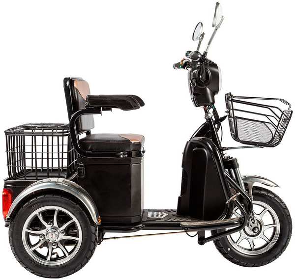 Eltreco Электротрицикл Rutrike S1 V2 с большой корзиной 10″ 2019 (Цвет: зеленый) 97294426