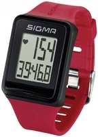 Часы спортивные SIGMA SPORT iD.GO: пульсометр, секундомер, красные, 24530 (УТ-00078352)