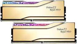 Оперативная память G.Skill Trident Z5 Royal Neo, 96 Гб (2х48Гб), DDR5, 6000 МГц, F5-6000J2836F48GX2-TR5NG, золотой