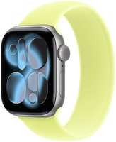 Умные часы Apple Watch Series 11 (GPS+Cellular), 46 мм, Space Aluminum Case/Neon Solo Loop - Size 10